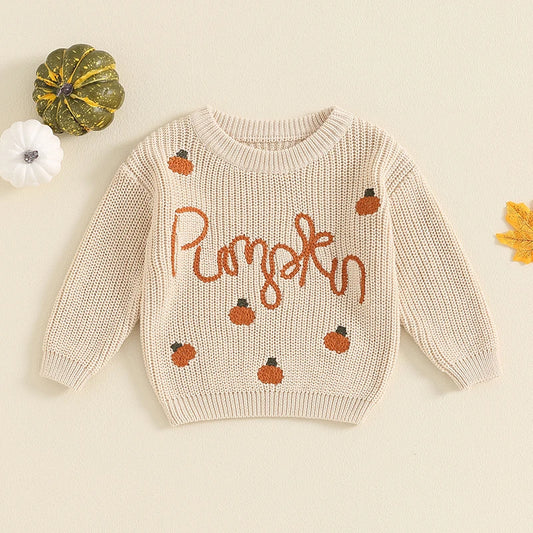 LINA'S PUMPKIN KNITTED JUMPER