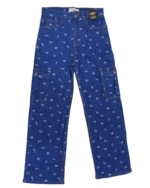 Mango Women’s Blue Floral Print Cargo Jeans - Image 3