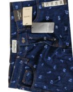Mango Women’s Dark Blue Floral Print Cargo Jeans - Image 4