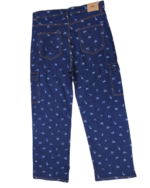 Mango Women’s Dark Blue Floral Print Cargo Jeans - Image 3