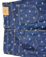 Mango Women’s Dark Blue Floral Print Cargo Jeans - Image 2