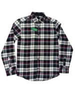 Men’s Premium Plaid Casual Shirt | Black, White & Burgundy - Image 2
