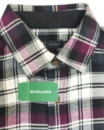 Men’s Premium Plaid Casual Shirt | Black, White & Burgundy - Image 3