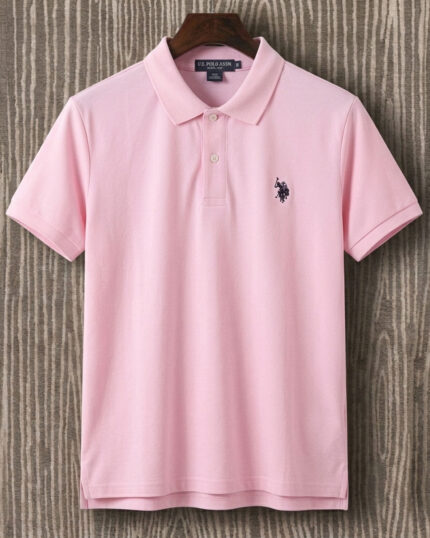 U.S. Polo Assn. Men’s Light Pink Classic Polo Shirt