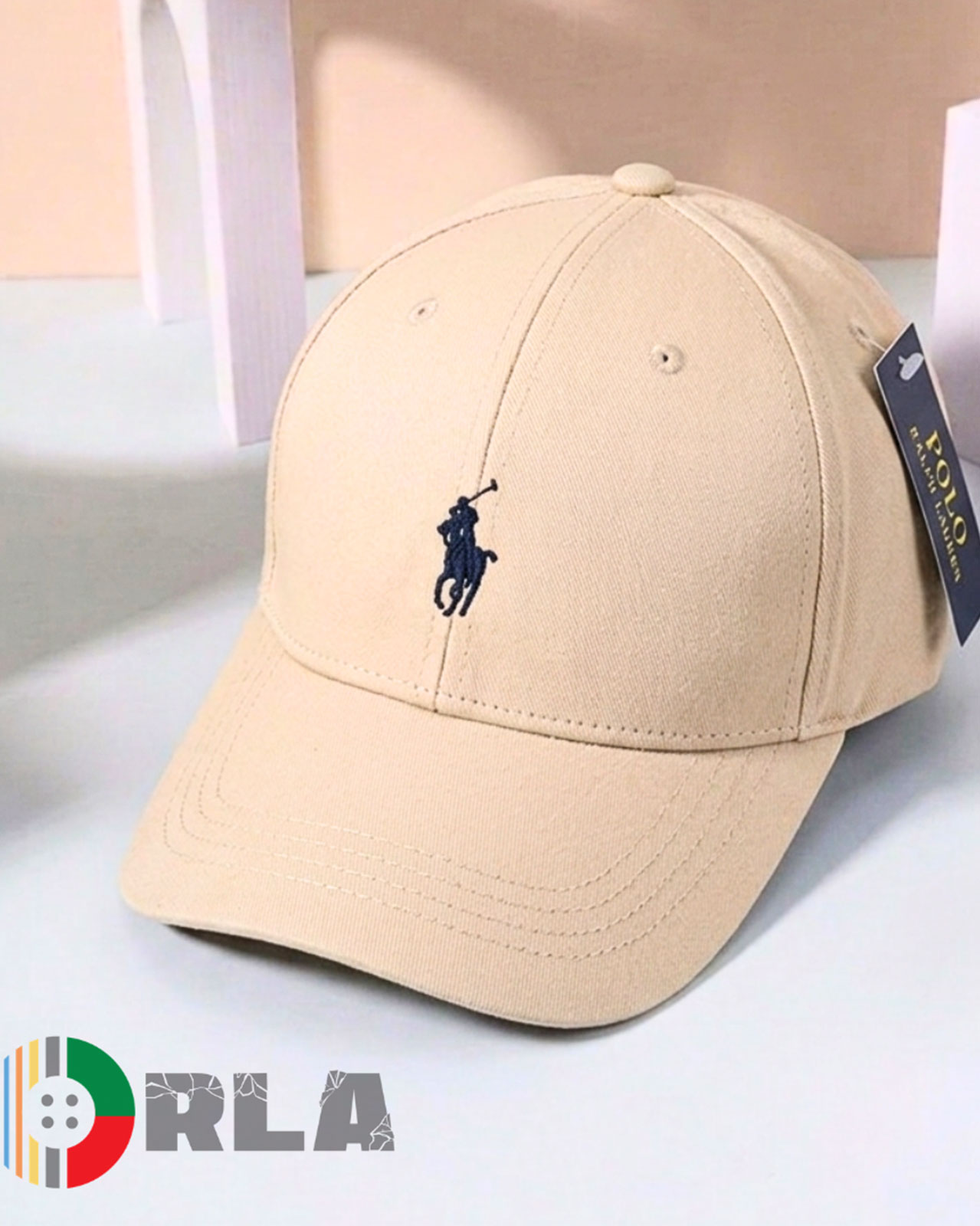 US-polo-Cap Polo Ralph Lauren Beige Classic Baseball Cap - Image 1